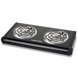 BLACK+DECKER Double Burner Portable Buffet Range