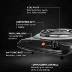 OVENTE 1000W Electric Countertop Single Burner Cooktop