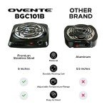 OVENTE 1000W Electric Countertop Single Burner Cooktop