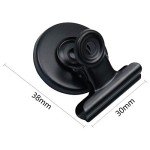 Heavy-Duty Black Magnetic Clips - 12 Pack