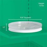 YouCopia FridgeView Lazy Susan Organizer, 11” White
