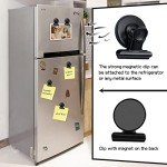 Heavy-Duty Black Magnetic Clips - 12 Pack