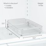 YouCopia Rolling Refrigerator Organizer with Adjustable Dividers