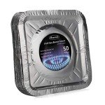 50 Pack Disposable Aluminum Foil Stove Burner Covers