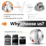 Samsung Range Oven Burner Control Knob Replacement (5pcs)