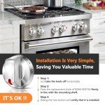 Samsung Range Oven Burner Control Knob Replacement (5pcs)