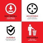 100 Pack Round Aluminum Foil Gas Burner Liners