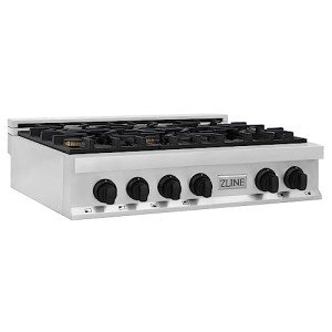 ZLINE 36" Gas Rangetop with Porcelain Finish