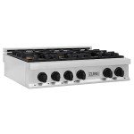 ZLINE 36" Gas Rangetop with Porcelain Finish