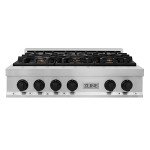 ZLINE 36" Gas Rangetop with Porcelain Finish