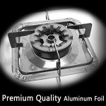 50 Pack Aluminum Foil Burner Liners for Gas Stoves
