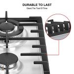 12-Inch Stainless Steel Gas Cooktop with 2 Burners