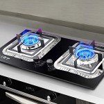 50 Pack Aluminum Foil Burner Liners for Gas Stoves