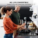 12-Inch Stainless Steel Gas Cooktop with 2 Burners