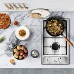 Hobsir 2 Burner Stainless Steel Gas Cooktop