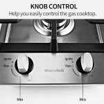 Weceleh 2-Burner 12 Inch Gas Cooktop