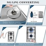 Hobsir 2 Burner Stainless Steel Gas Cooktop