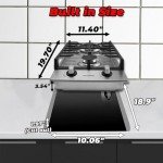 Weceleh 2-Burner 12 Inch Gas Cooktop