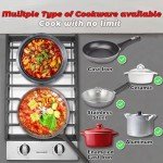 Weceleh 2-Burner 12 Inch Gas Cooktop