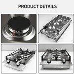 Weceleh 2-Burner 12 Inch Gas Cooktop