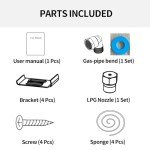 Weceleh 2-Burner 12 Inch Gas Cooktop