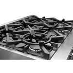 36" Cossato Stainless Steel Duel Fuel Range