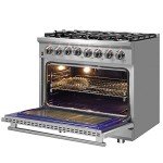 36" Cossato Stainless Steel Duel Fuel Range