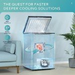 EUHOMY 3.5 Cu.Ft Mini Chest Freezer, Black