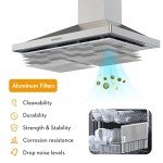 30" FIREGAS Stainless Steel Wall Mount Range Hood