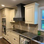 Hand Hammered Copper Vent Hood with Professional Liner