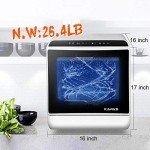 Compact Countertop Dishwasher with Five Wash Programs