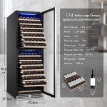 BODEGA 24-Inch Dual Zone Wine Cooler, 174 Bottles