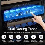 BODEGA 24-Inch Dual Zone Wine Cooler, 174 Bottles