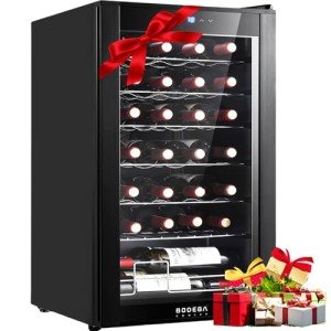 28-Bottle Wine Cooler with Digital Temp Control