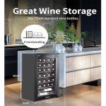 28-Bottle Wine Cooler with Digital Temp Control