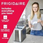 Frigidaire Compact Stainless Steel Ice Maker