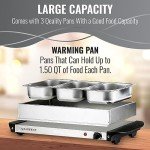 Alpha Living Stainless Steel Food Warmers for Buffets