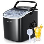 Ecozy Portable Countertop Ice Maker – 26 lbs Daily Output
