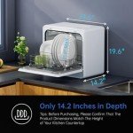 AIRMSEN Portable Countertop Dishwasher with 5L Tank