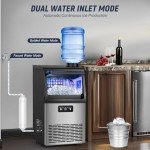 100LBS Ice Maker with Storage Bin and Faucet
