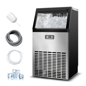 Erivess Commercial Ice Maker - 120 lbs Daily Output