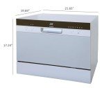 SPT Compact Energy Star Countertop Dishwasher - Silver