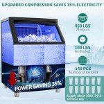 YITAHOME 450lbs Commercial Ice Maker Machine