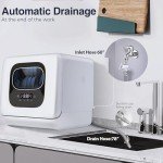 AGLUCKY Portable Countertop Dishwasher with 6 Programs