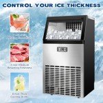 Doghy 120lbs Commercial Ice Maker - Self Cleaning