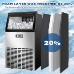 Doghy 120lbs Commercial Ice Maker - Self Cleaning