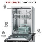 Honeywell 18" Dishwasher with 8 Settings & 6 Programs