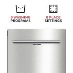Honeywell 18" Dishwasher with 8 Settings & 6 Programs
