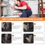 Dishwasher Upper Dishrack Slide Rail Stop Clips