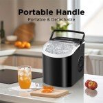 Portable Countertop Ice Maker with Self-Cleaning Feature